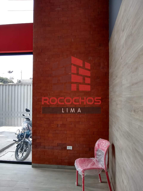 Enchape de ladrillo rococho