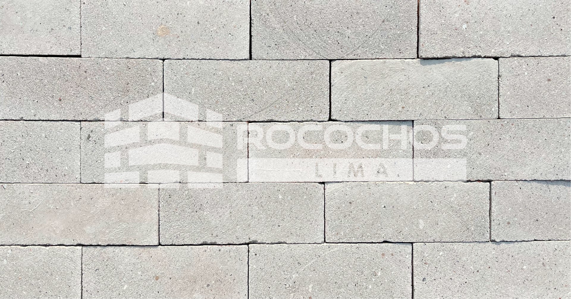 Enchape de ladrillo rococho modelo Blanco Humo